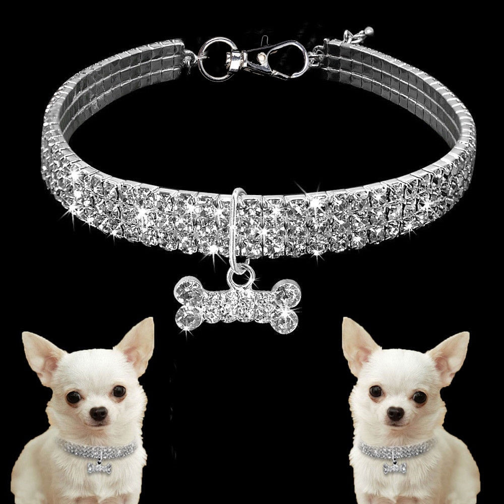 Rhinestone Pet Collar