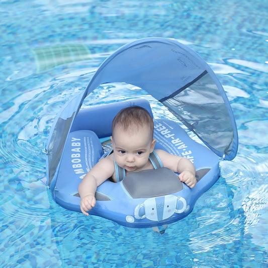 Non-inflatable Baby Float with Sun Canopy