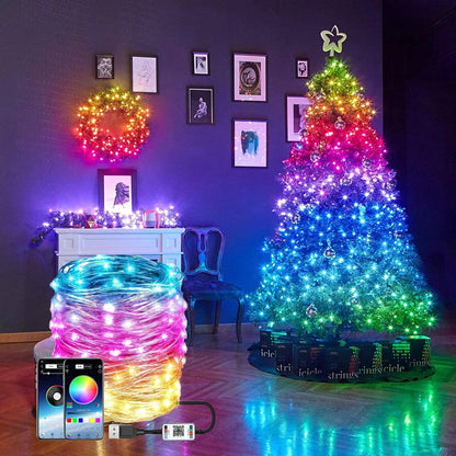 Remote App Controlled String Lights - Millions of Colors Synced to Music