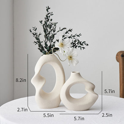 Nordic Ceramic Vases (2 vases)