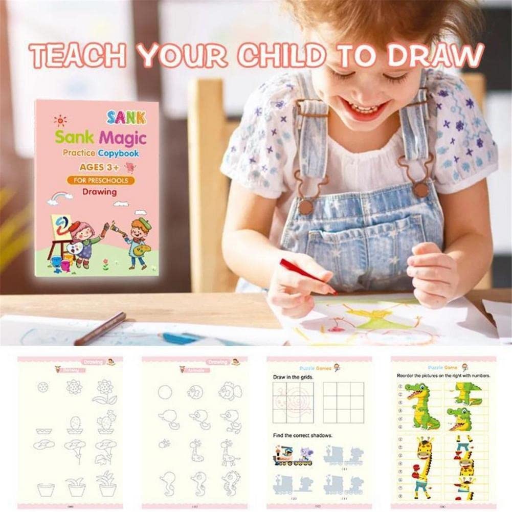 BrightChild Reusable Educational Handwriting Tool & Copy Book