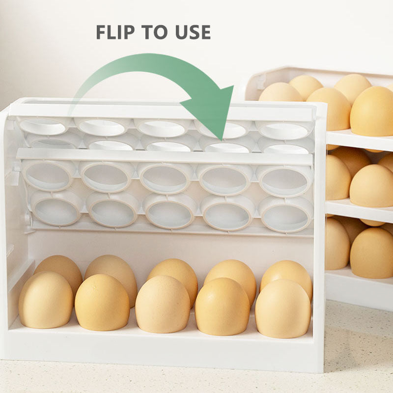 3 Layer Flip-Type Egg Storage