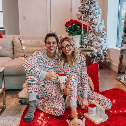 Family Matching Christmas Pajamas Set (tops & bottoms)