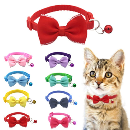 Cat Bow & Bell Collar