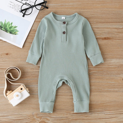 Long Sleeve Baby Romper (7 colors)