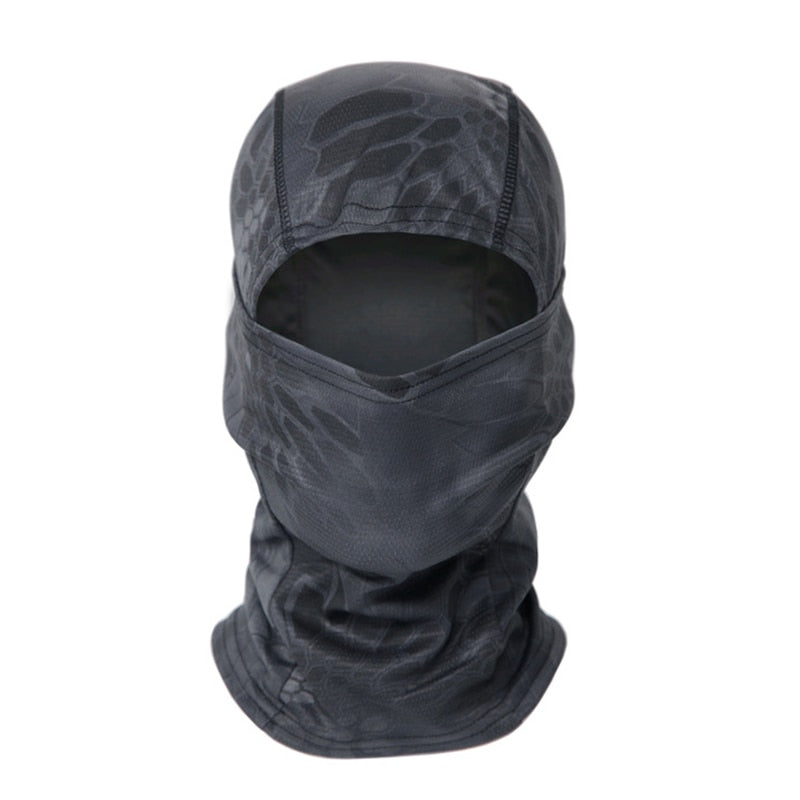 Tactical Camouflage Balaclava Full Face Mask (black & camo)