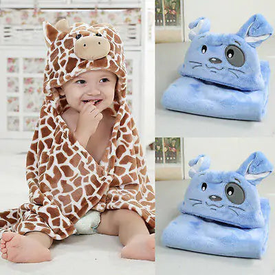 Baby's Hooded Animal Bath Towel