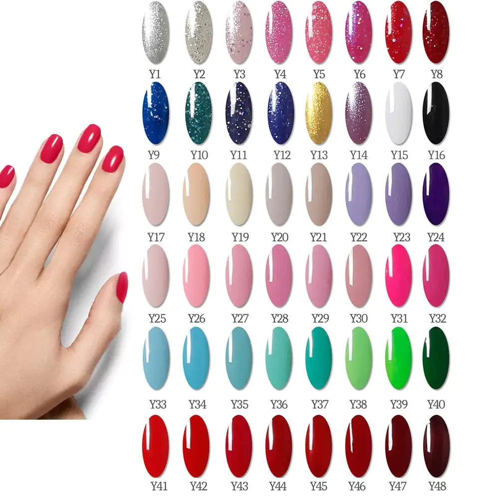 Nail Gel Lamp Set With 20 Colors