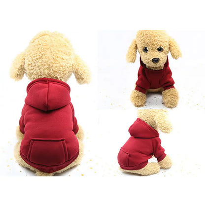 Soft Fleece Pet Dog Hoodie (various colors)